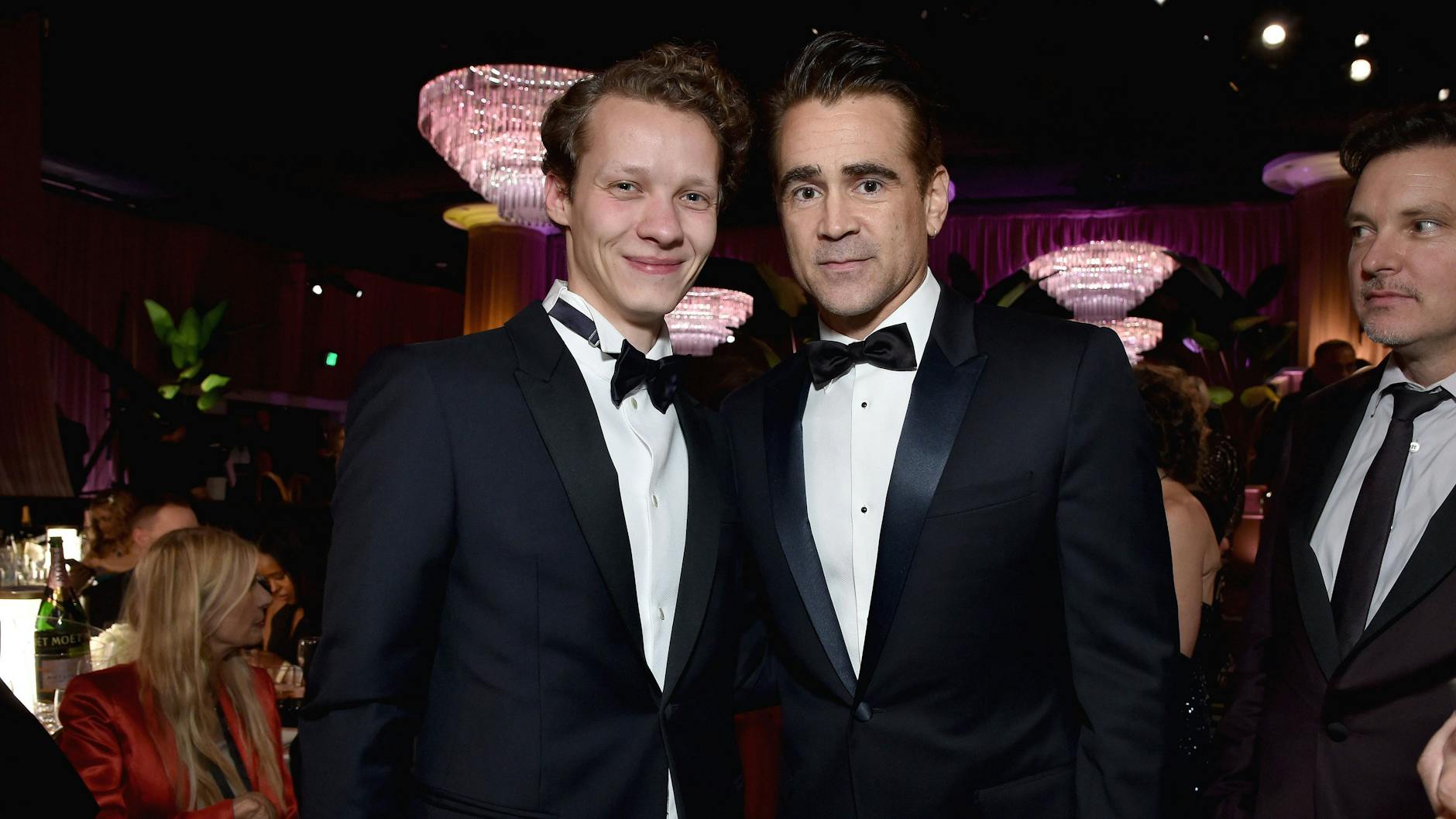 Wer ist hier der Superstar? Felix Kammerer traf bei den Golden Globes seinen Kollegen Colin Farrell.