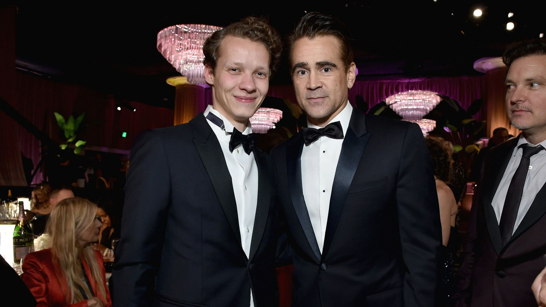 Wer ist hier der Superstar? Felix Kammerer traf bei den Golden Globes seinen Kollegen Colin Farrell.