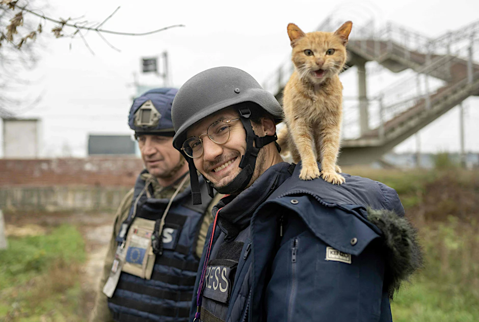 Arman Soldin bei einem Einsatz in der Ukraine im November 2022. Der Journalist wurde bei einem Raketenangriff getötet.