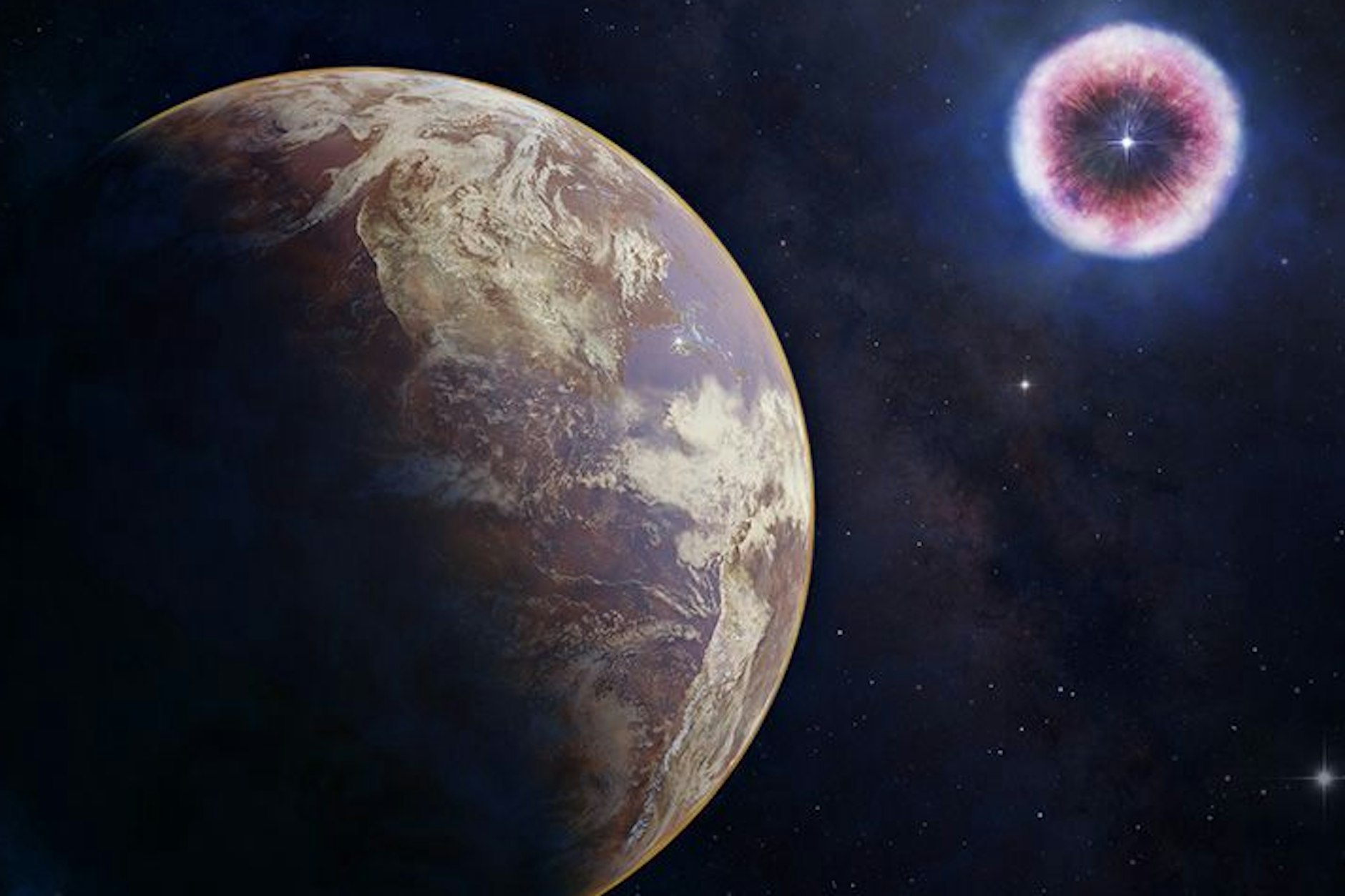 Darstellung einer Supernova.&nbsp;