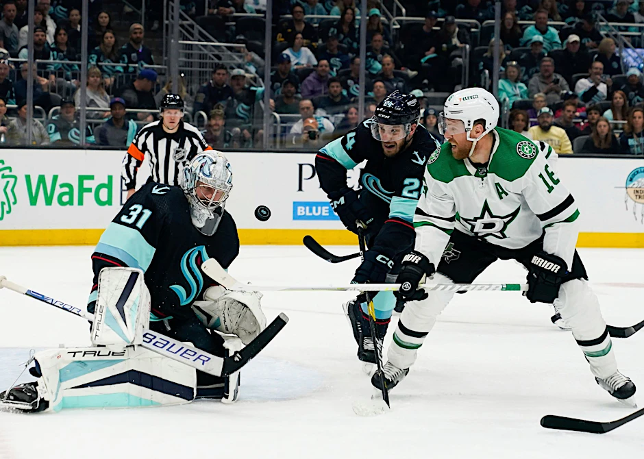 Torwart Philipp Grubauer und die Seattle Kraken besiegten die Dallas Stars mit 7:2.  