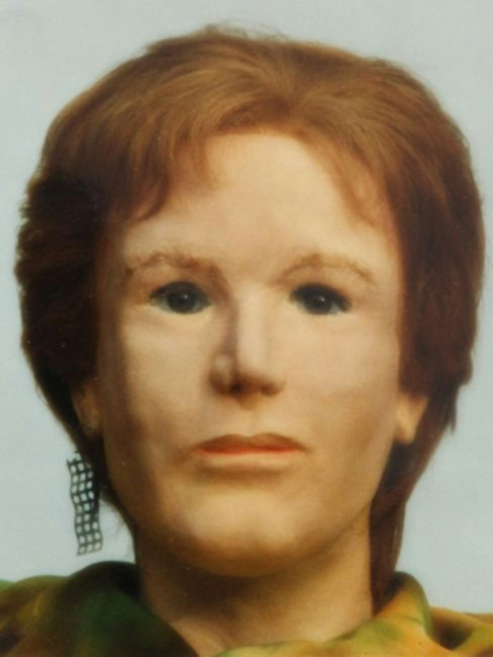 Ein Bild mit der Gesichtsrekonstruktion der Toten aus Spandau. Die Polizei will mit diesem Foto den Fall aufklären.&nbsp;