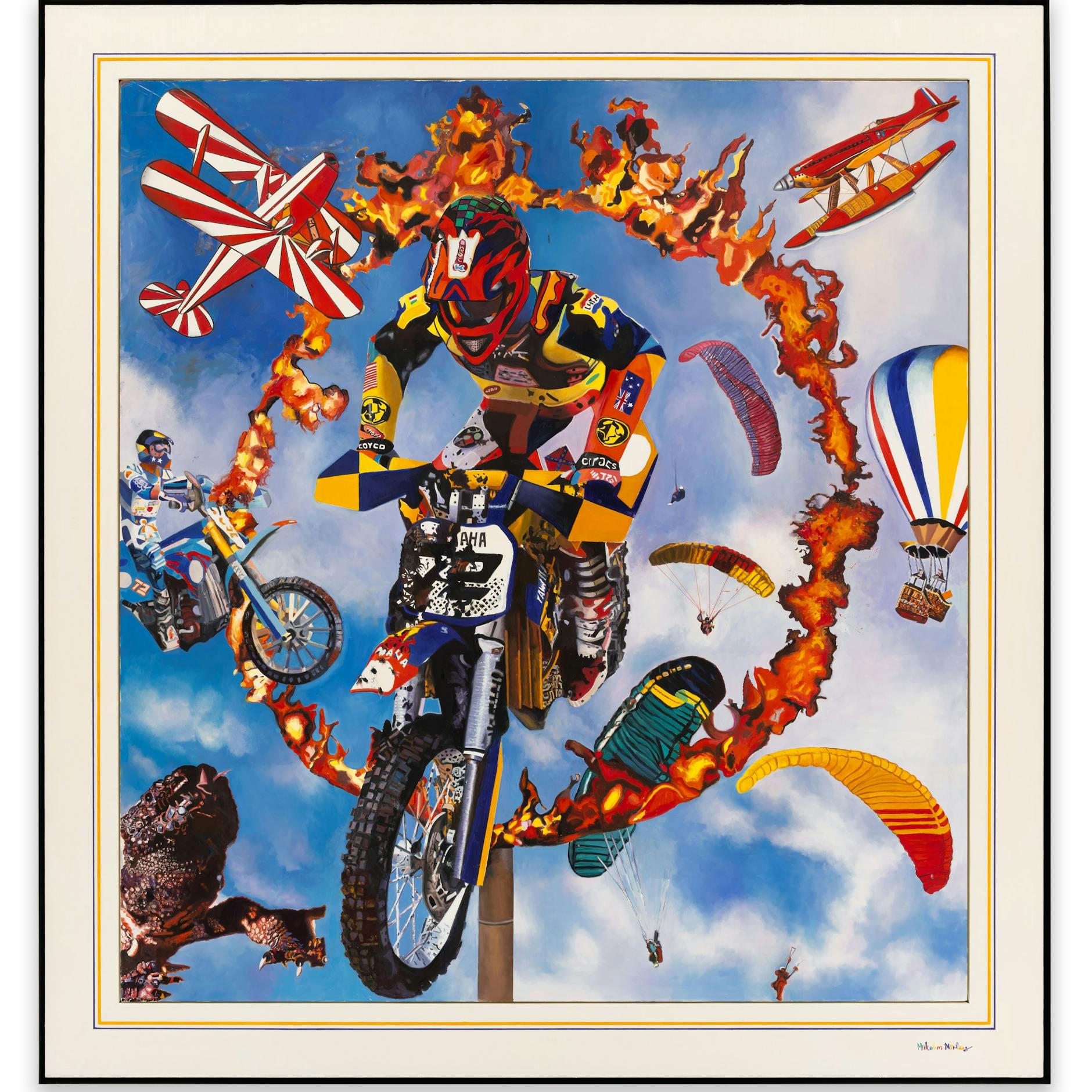 Malcolm Morley, „Ring of Fire“, 2009, Öl auf Leinwand