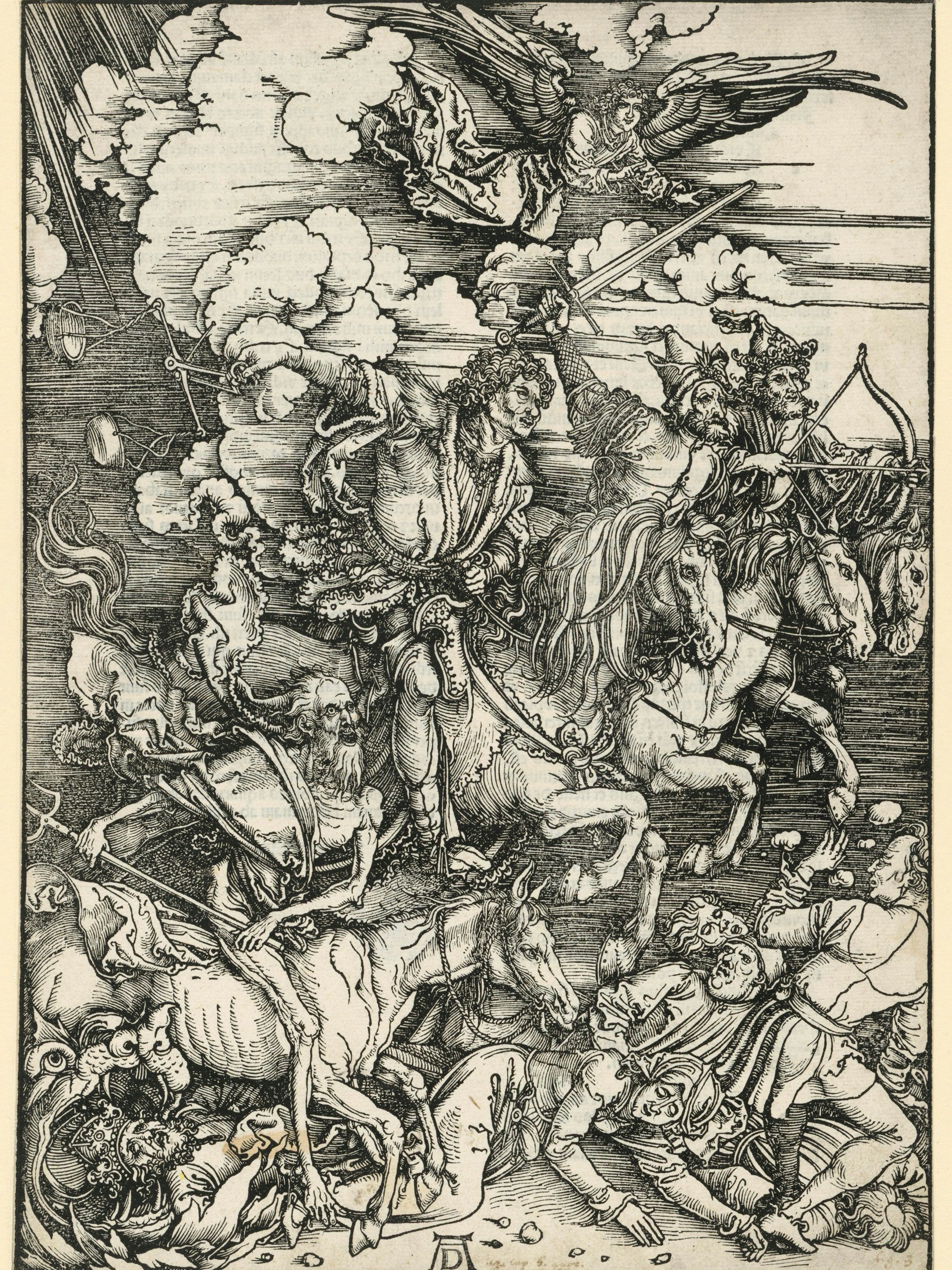 &nbsp;Dürers „Vier Reiter (Apokalypse)“, um 1497/98, Holzschnitt