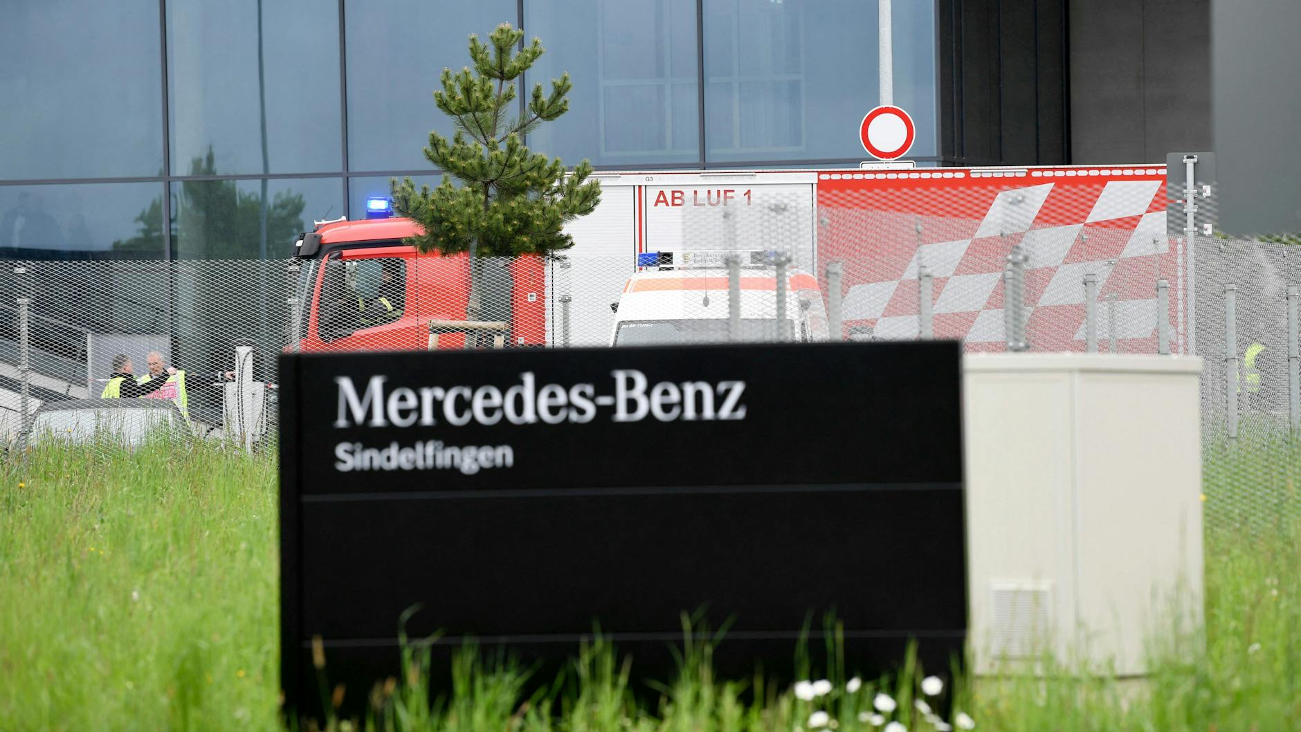 In diesem Mercedes-Werk in Sindelfingen sind am Donnerstag tödliche Schüsse gefallen.