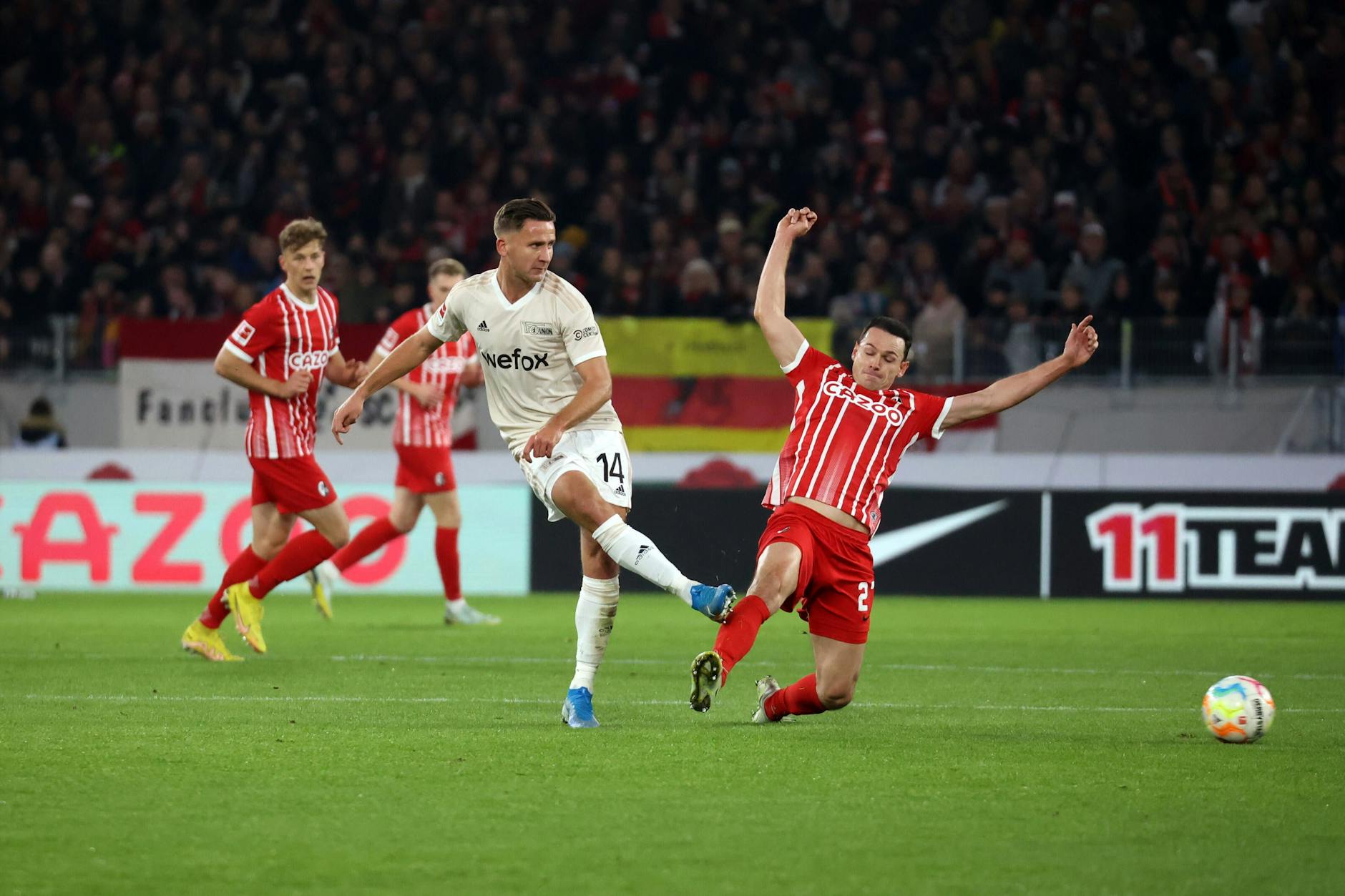 Muss nichts bedeuten: Im Hinspiel gewann Freiburg 4:1 gegen Union.