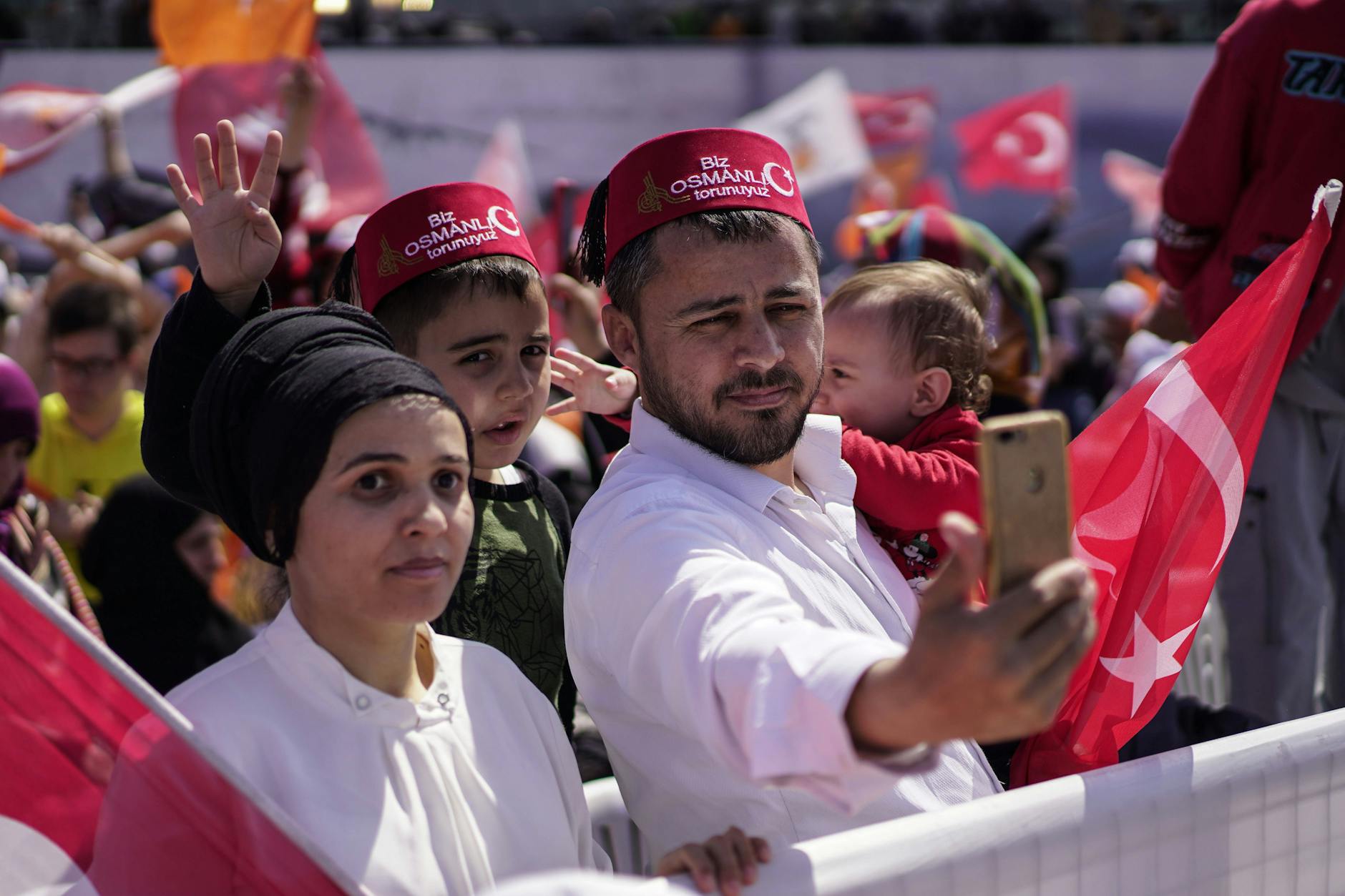 Eine AKP-Kundgebung in Istanbul