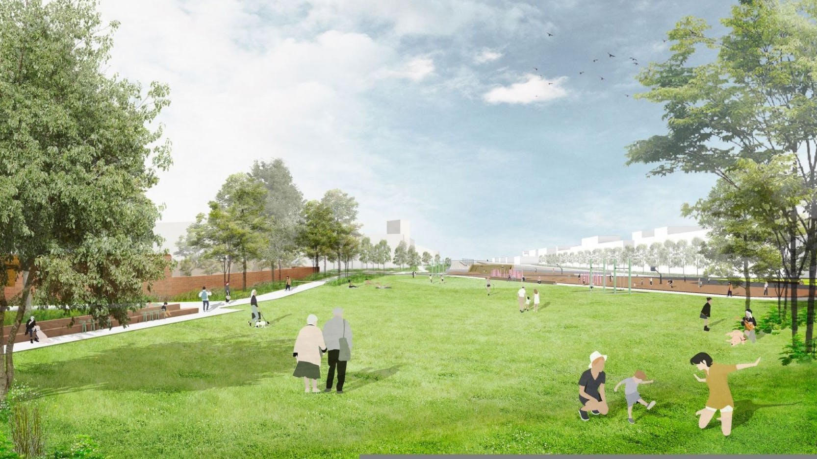 So soll es am Döberitzer Grünzug in Zukunft aussehen.