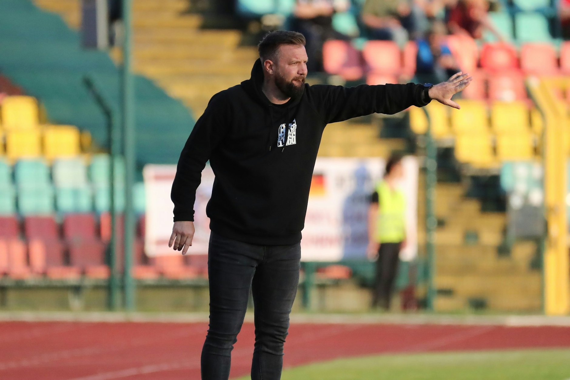 BFC-Trainer Heiner Backhaus brach nach dem Spiel eine Lanze für die Dynamo-Fans.&nbsp;