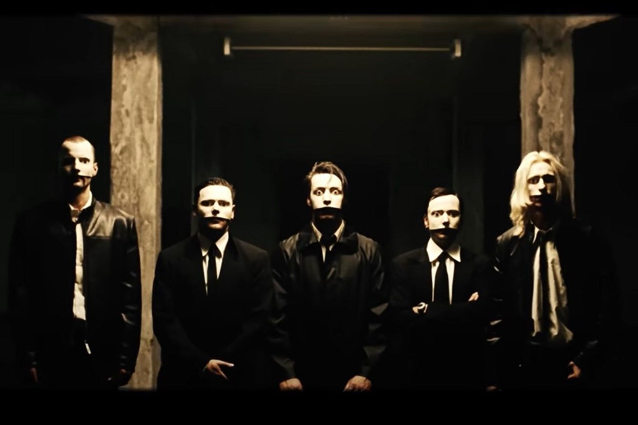 Still aus „Du hast“, dem bis heute meistgesehenen Videoclip von Rammstein