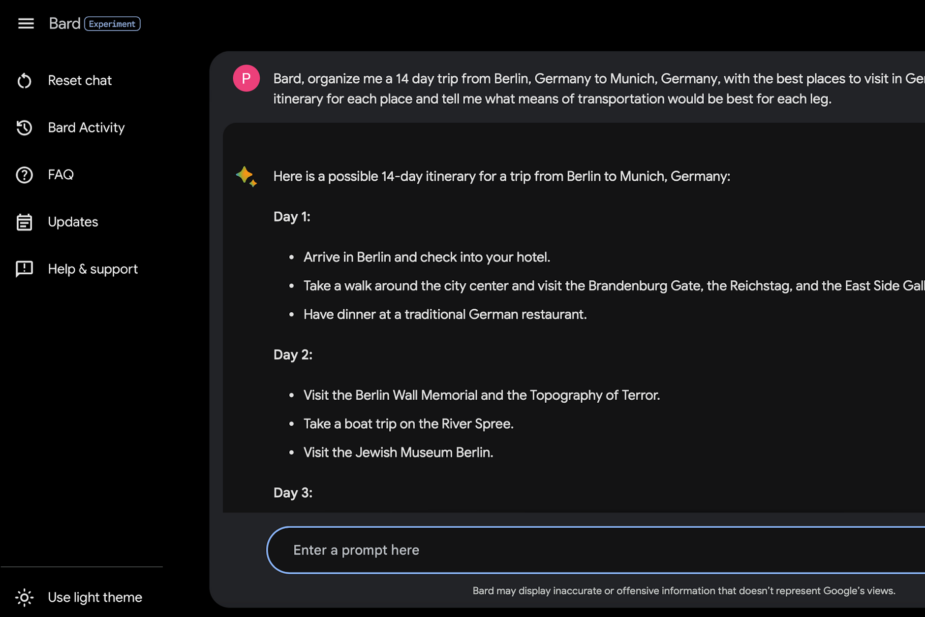 Google Bard kann eine komplette Reise planen und über Plugins sogar buchen.