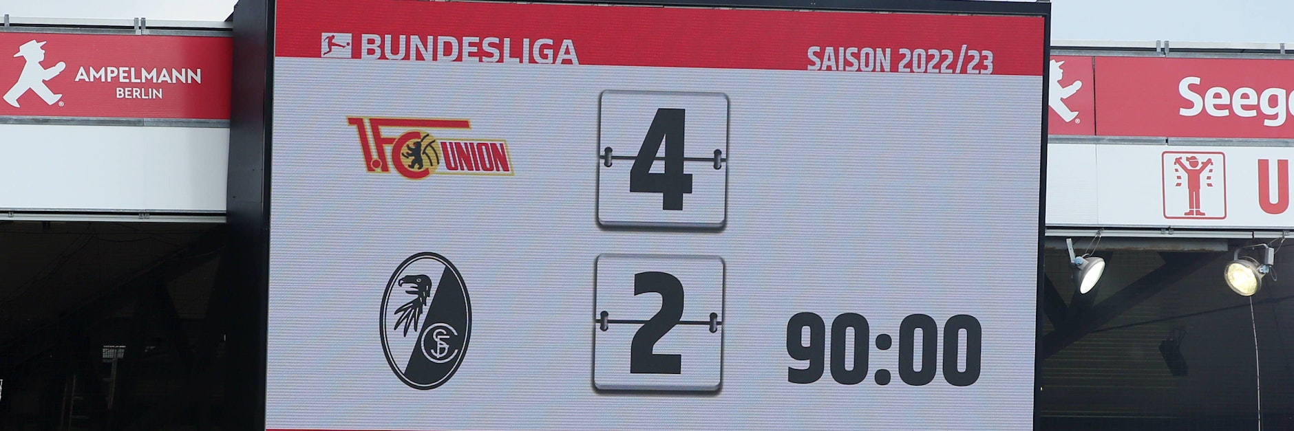 Sah am Ende deutlicher als, als es nach Durchgang zwei war: Das 4:2 des 1. FC Union gegen den SC Freiburg.