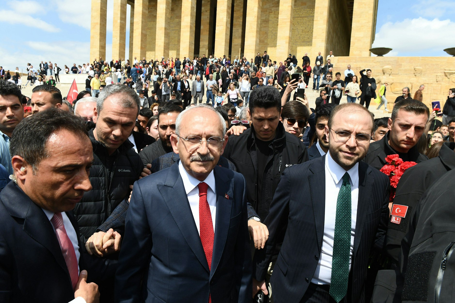 Kemal Kilicdaroglu vor dem Atatürk-Mausoleum in Ankara