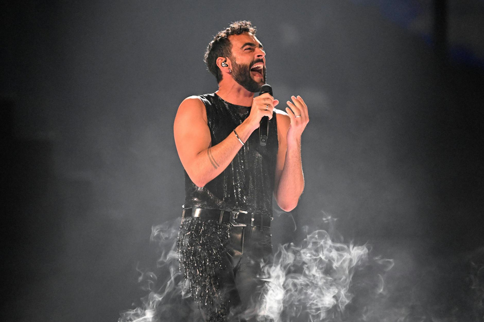 Voller Leidenschaft: Der vierte Platz ging an Marco Mengoni aus Italien, mit dem Song „Due vite“.