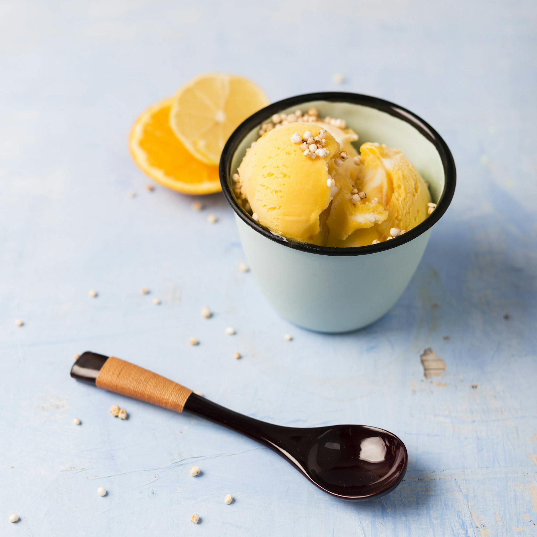 Orangeneis ganz ohne Eismaschine – so einfach, so lecker!