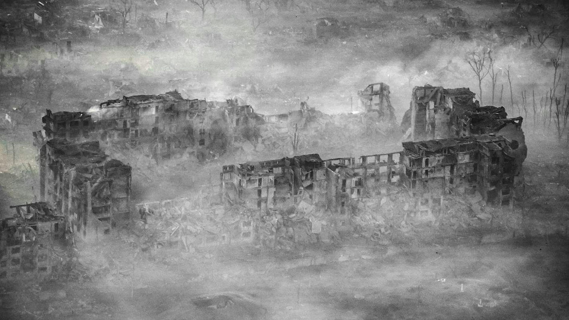 Von diesem Gebäude stehen nur noch die Grundmauern.