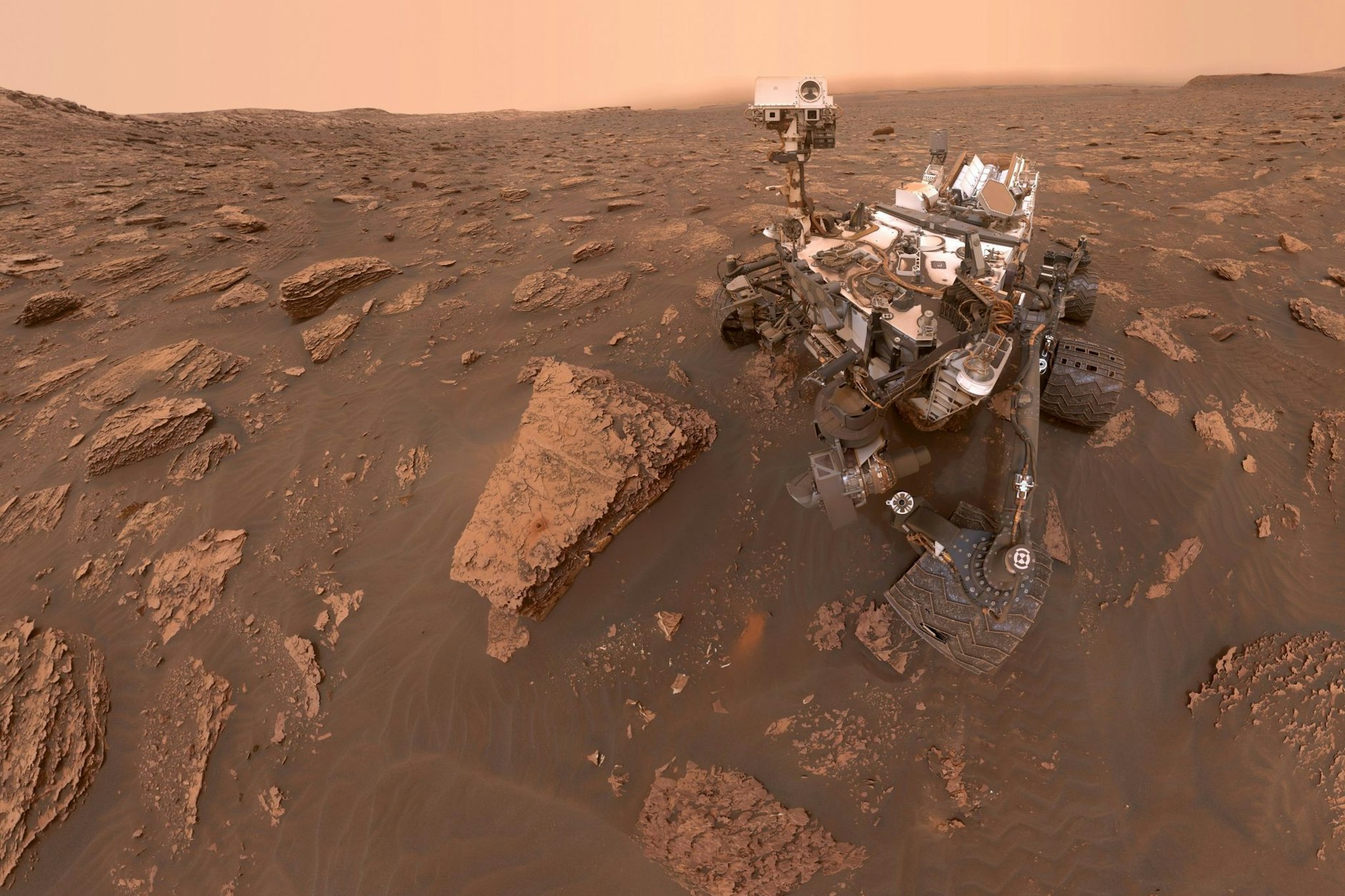 Der Mars-Rover „Curiosity“. Forscher halten den Einsatz von KI bei Rover-Missionen für möglich.&nbsp;
