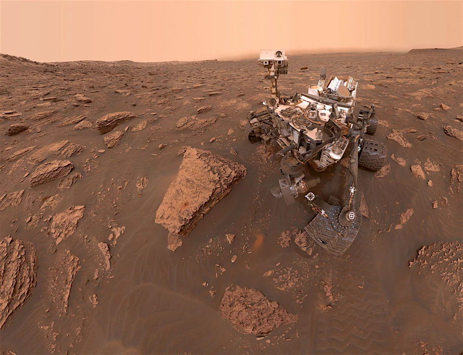 Der Mars-Rover „Curiosity“. Forscher halten den Einsatz von KI bei Rover-Missionen für möglich.&nbsp;