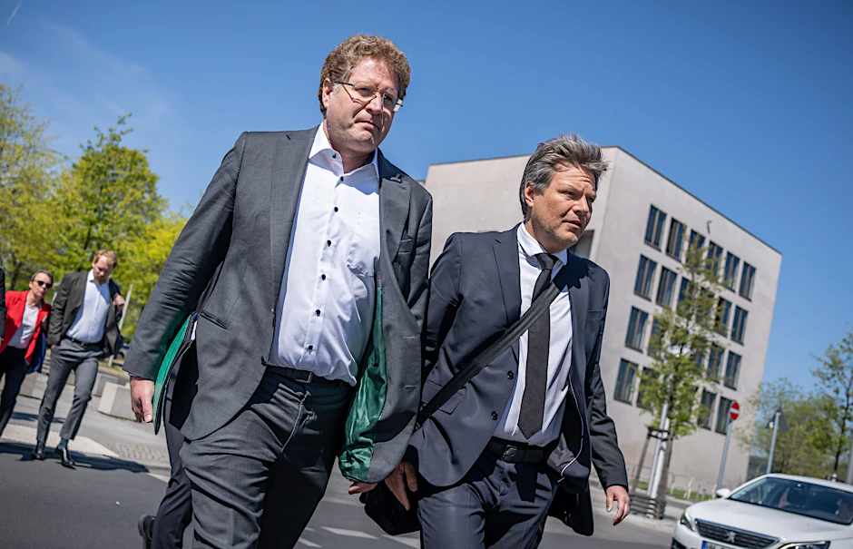 Staatssekretär Patrick Graichen und Minister Robert Habeck