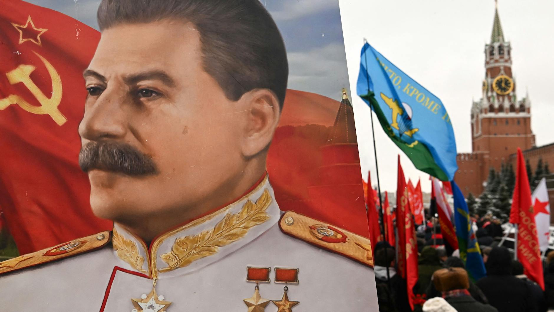 Russische Kommunisten feierten im Marz den blutigen Diktator Stalin, 70 Jahre nach seinem Tod.