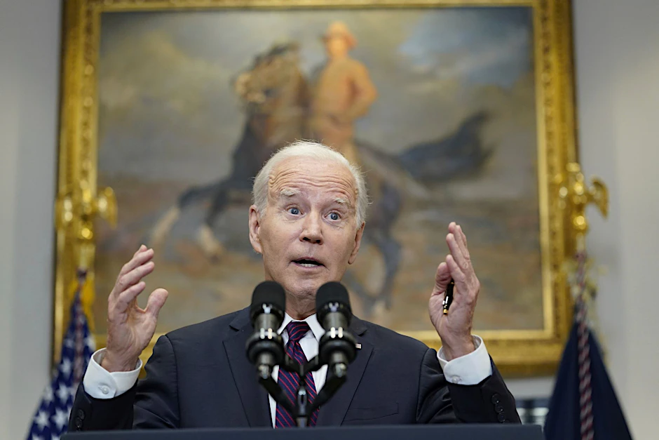 US-Präsident Joe Biden steht beim Thema Schuldengrenze unter Druck.