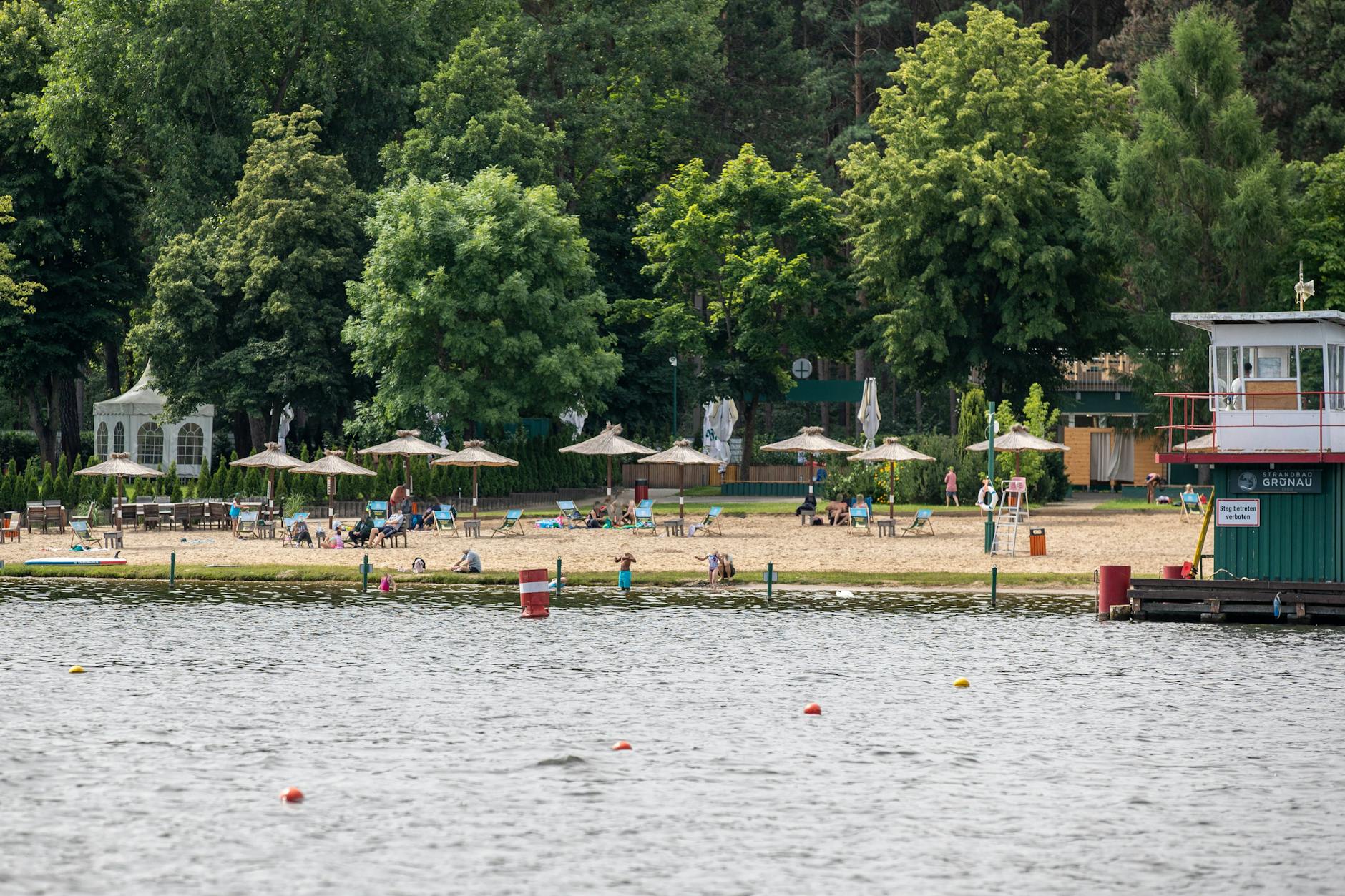 Das Strandbad Grünau hat schon geöffnet 