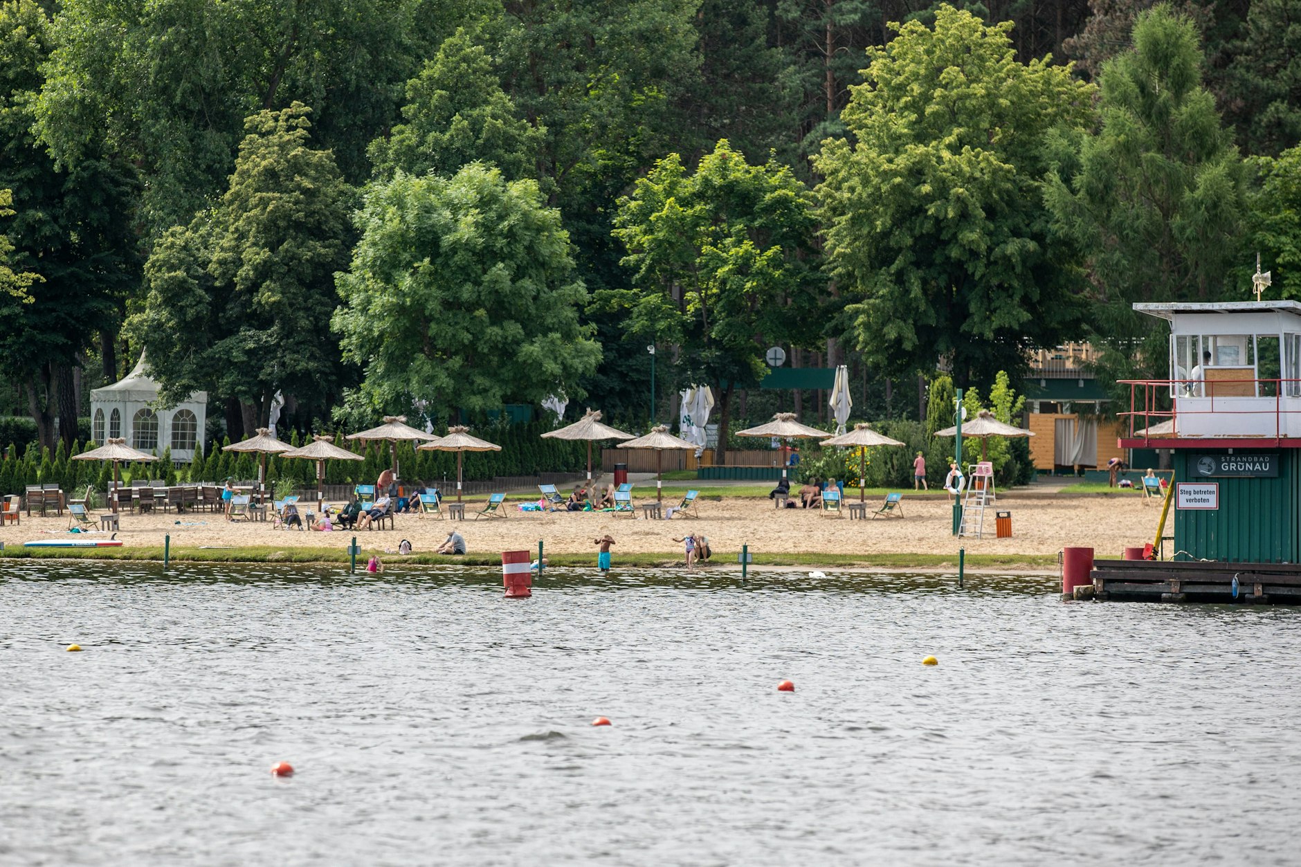Das Strandbad Grünau hat schon geöffnet&nbsp;
