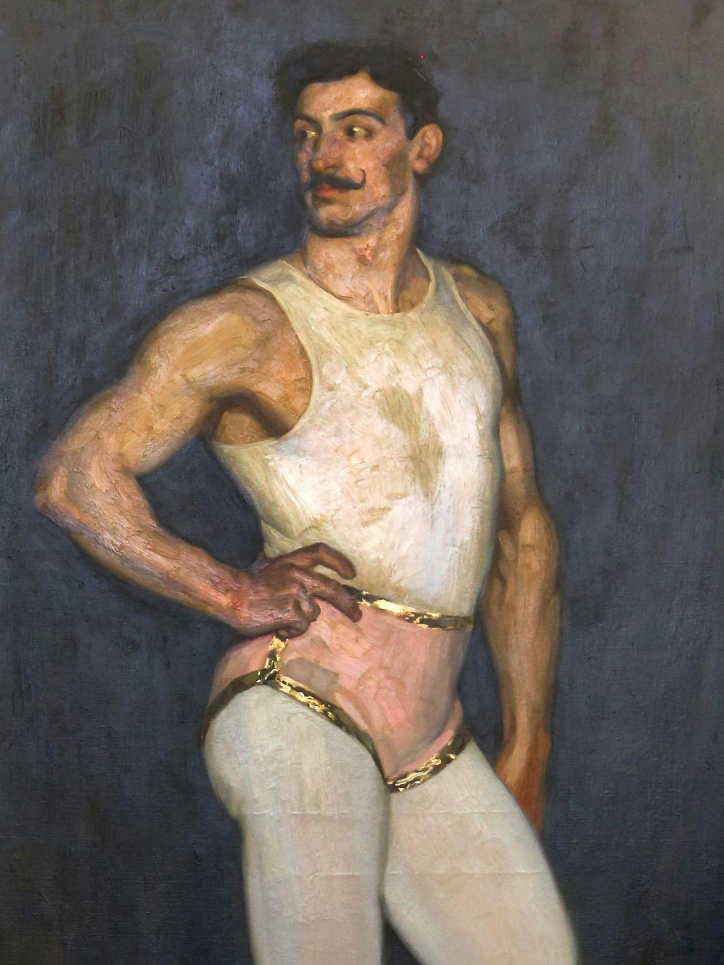 Arthur Kampf: „Der Artist“ (1907, Ausschnitt), hängt im Gründerzeit-Saal der Alten Nationalgalerie