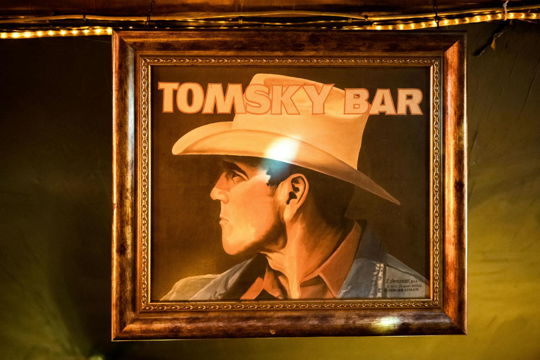 Made in India: Ein Filmplakatemaler aus dem indischen Chennai gestaltete dieses Bild.