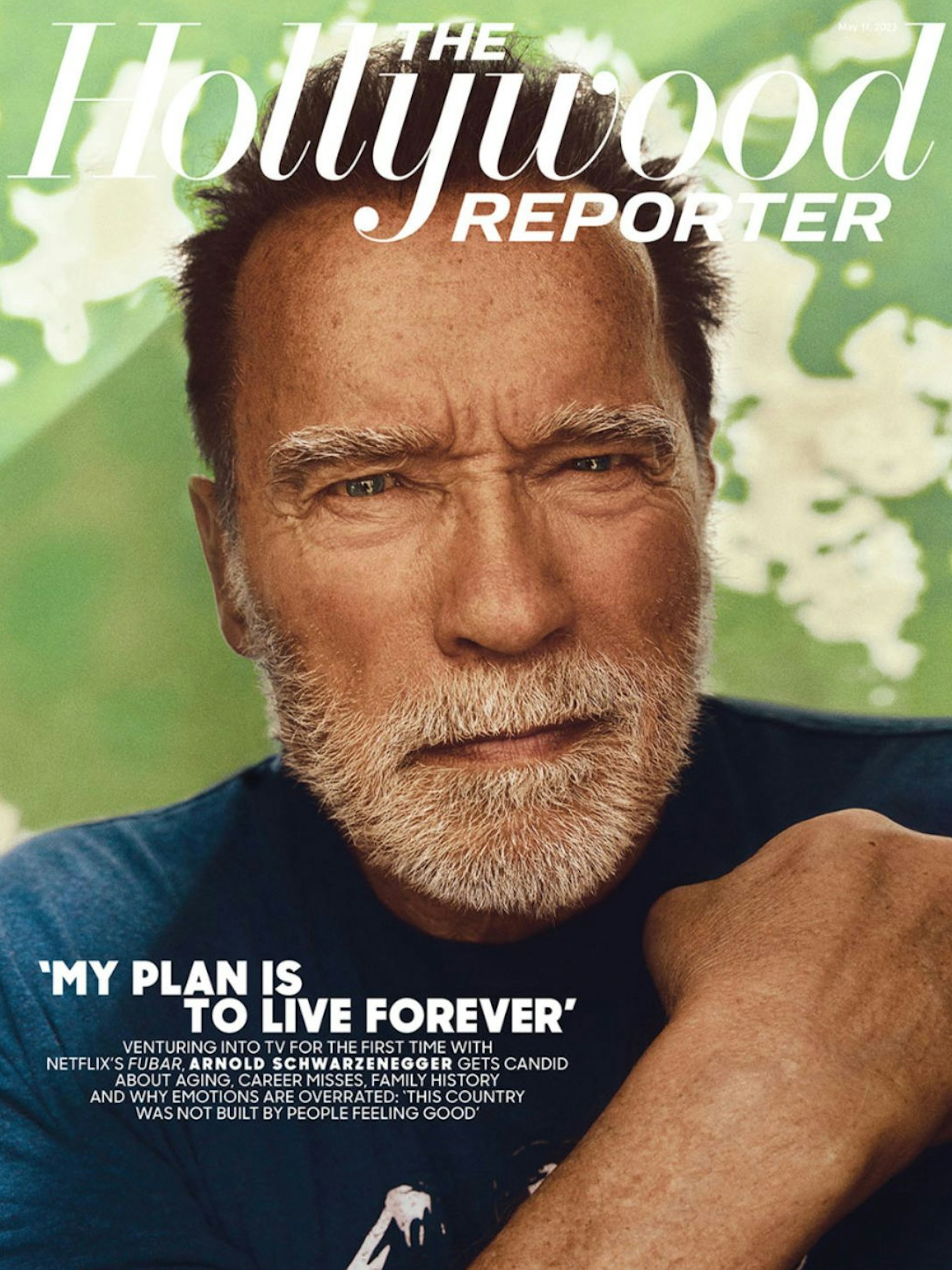 Arnold Schwarzenegger ziert das Cover des neuen Hollywood Reporter.