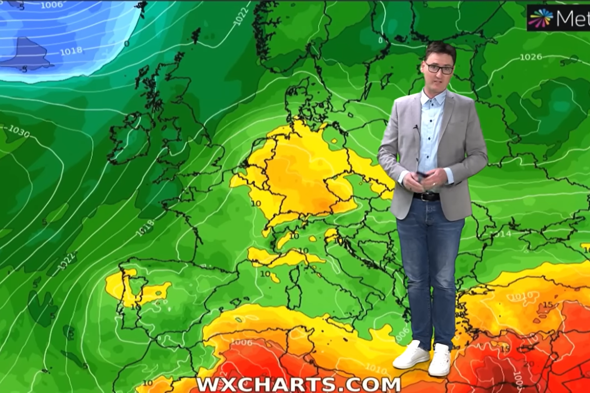 Wetter-Experte Dominik Jung zeigt: In den kommenden Tagen legt sich eine Wärme-Blase über Deutschland, das Wetter wird sommerlich.