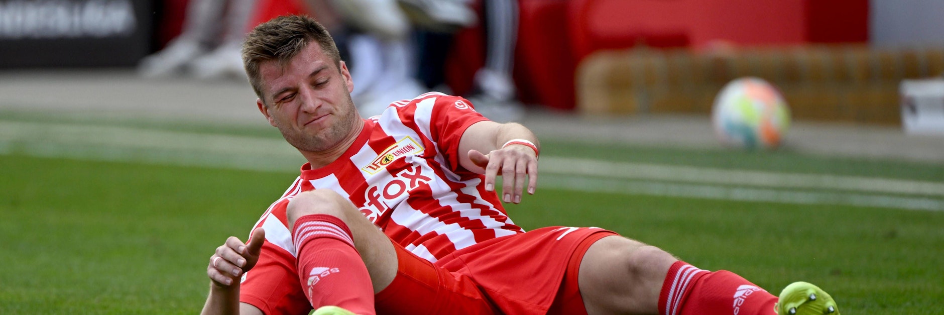 Liegt derzeit flach: Robin Knoche, der Abwehrchef des 1. FC Union.