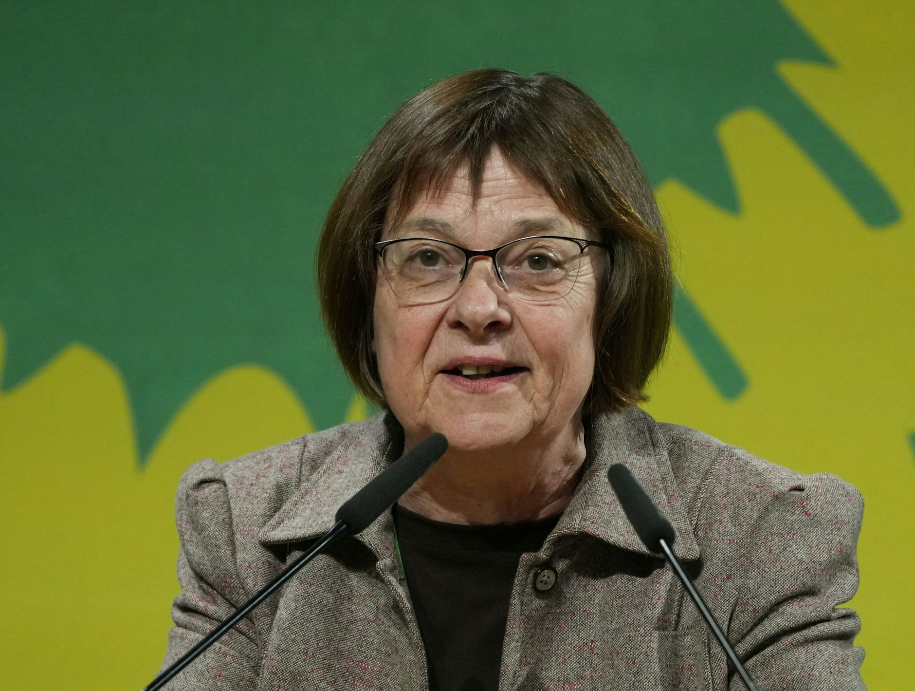 ARCHIV - Gesundheitsministerin Ursula Nonnemacher (Bündnis 90/Die Grünen) während des Landesparteitages.  