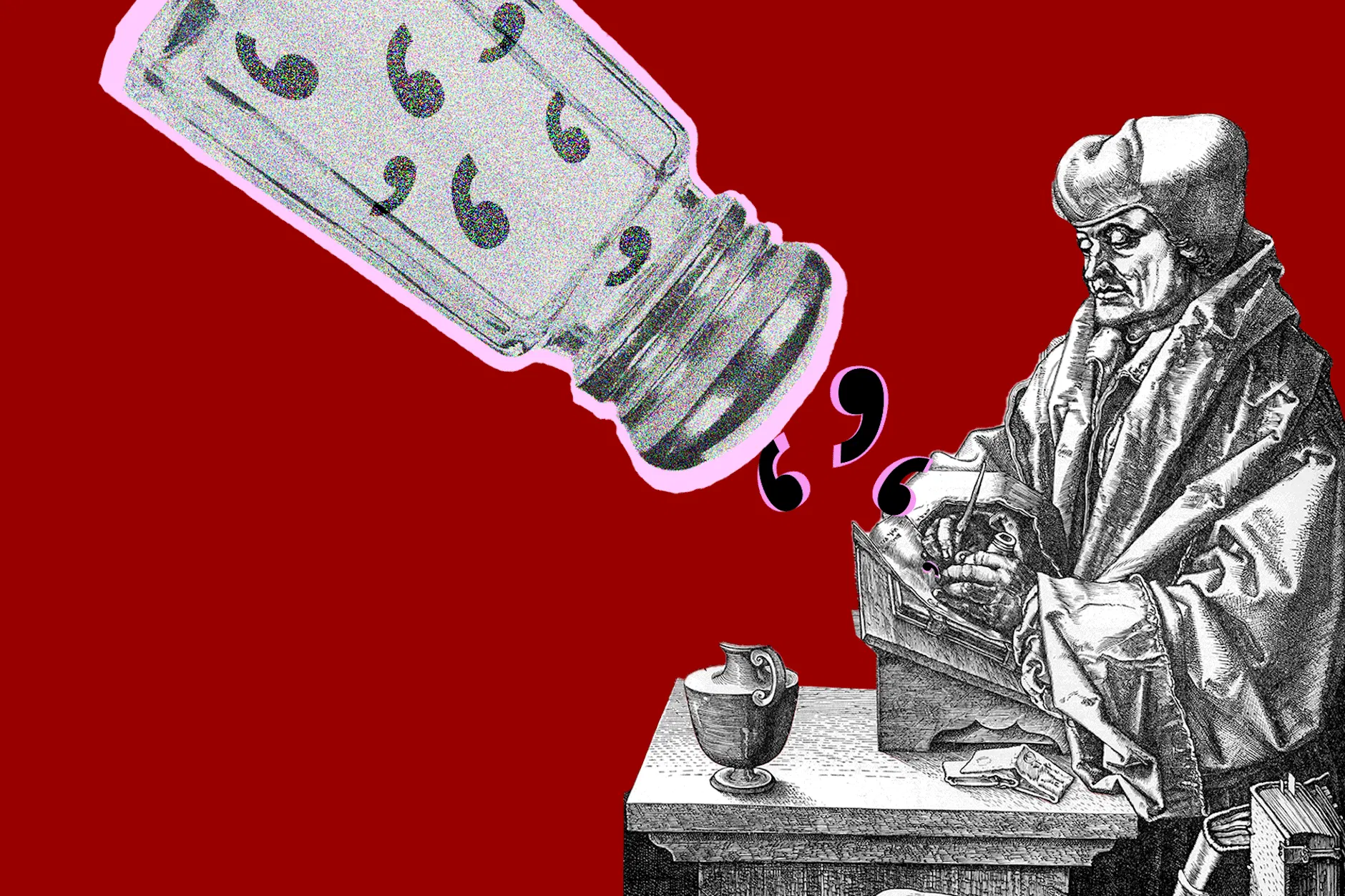 Bitte nicht so viele! Manche verteilen in Texten Kommas wie mit dem Salzstreuer.