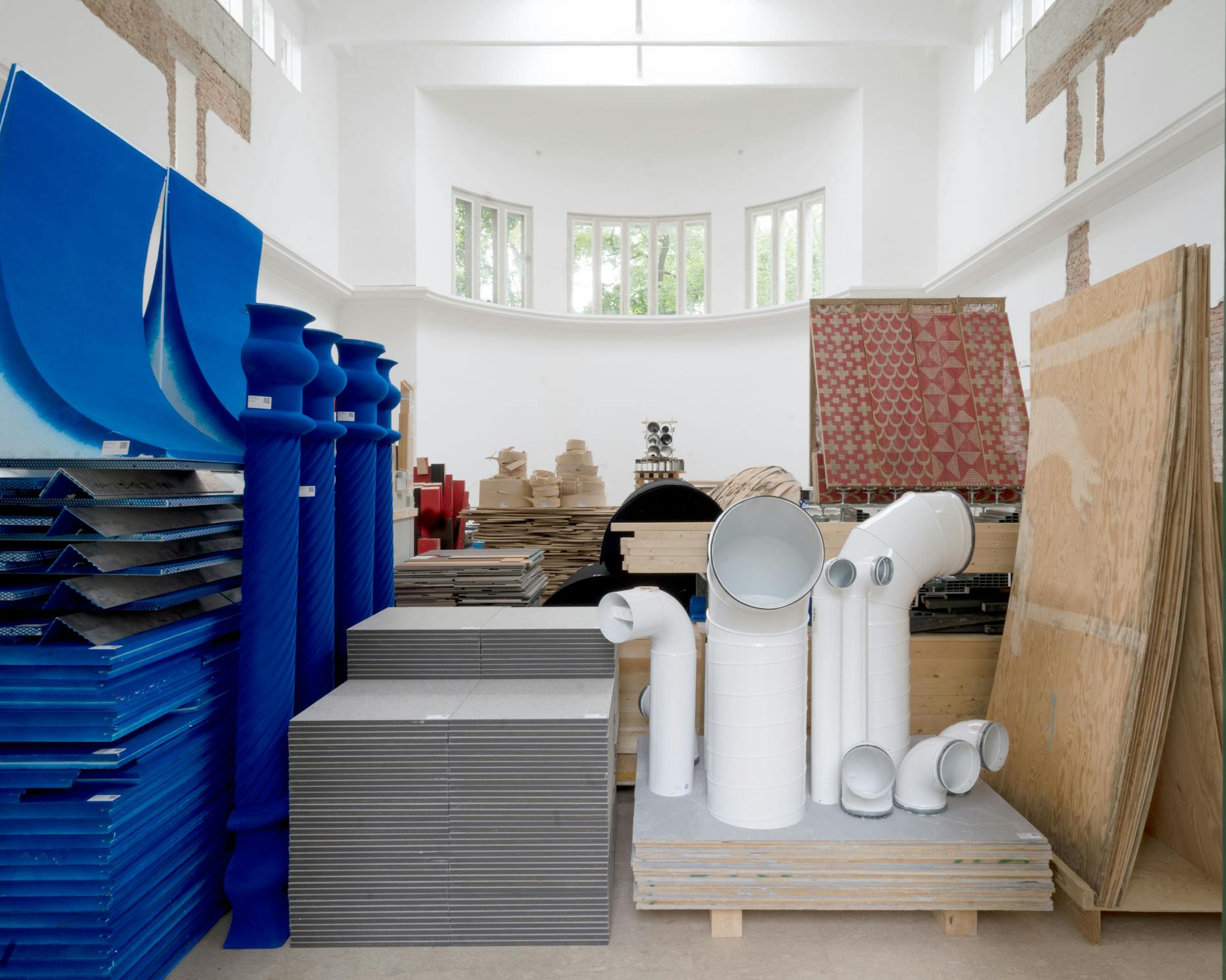 Der Deutsche Pavillon als Materialldepot