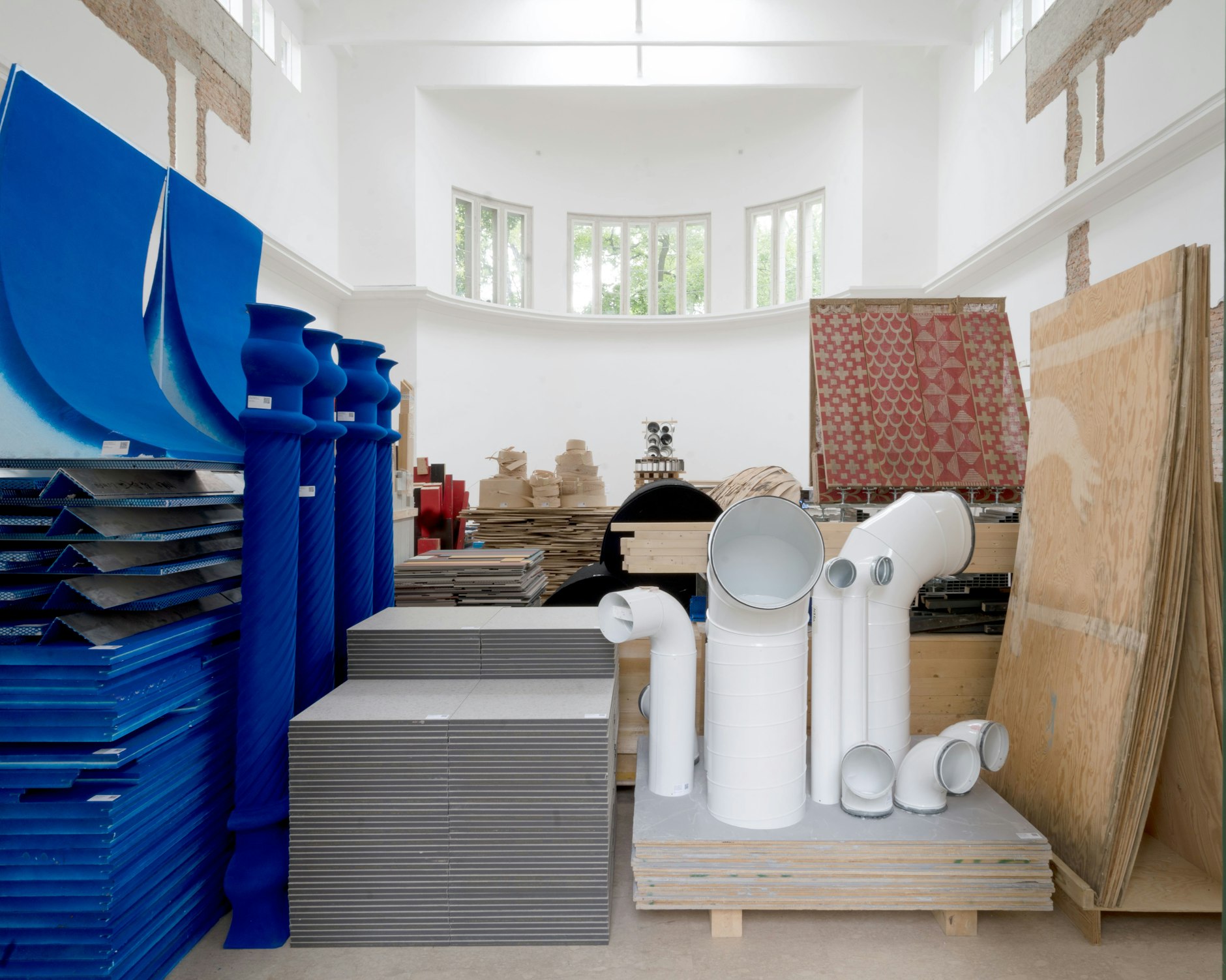 Der Deutsche Pavillon als Materialldepot