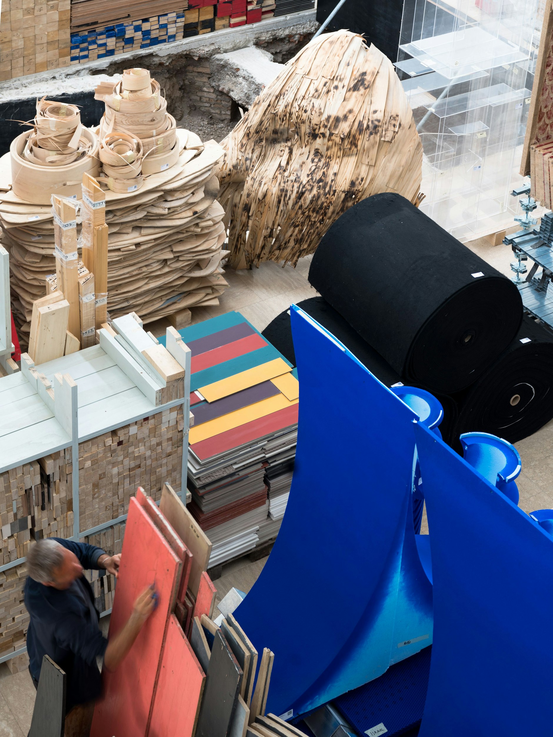 Der Deutsche Pavillon auf der Architekturbiennale als Materialdepot