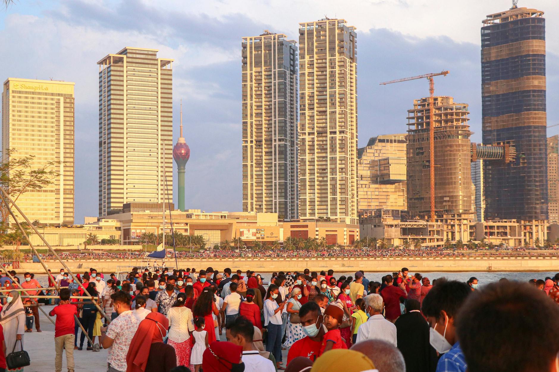 Die Colombo Port City in Sri Lanka, ein überdimensioniertes chinesisches Projekt