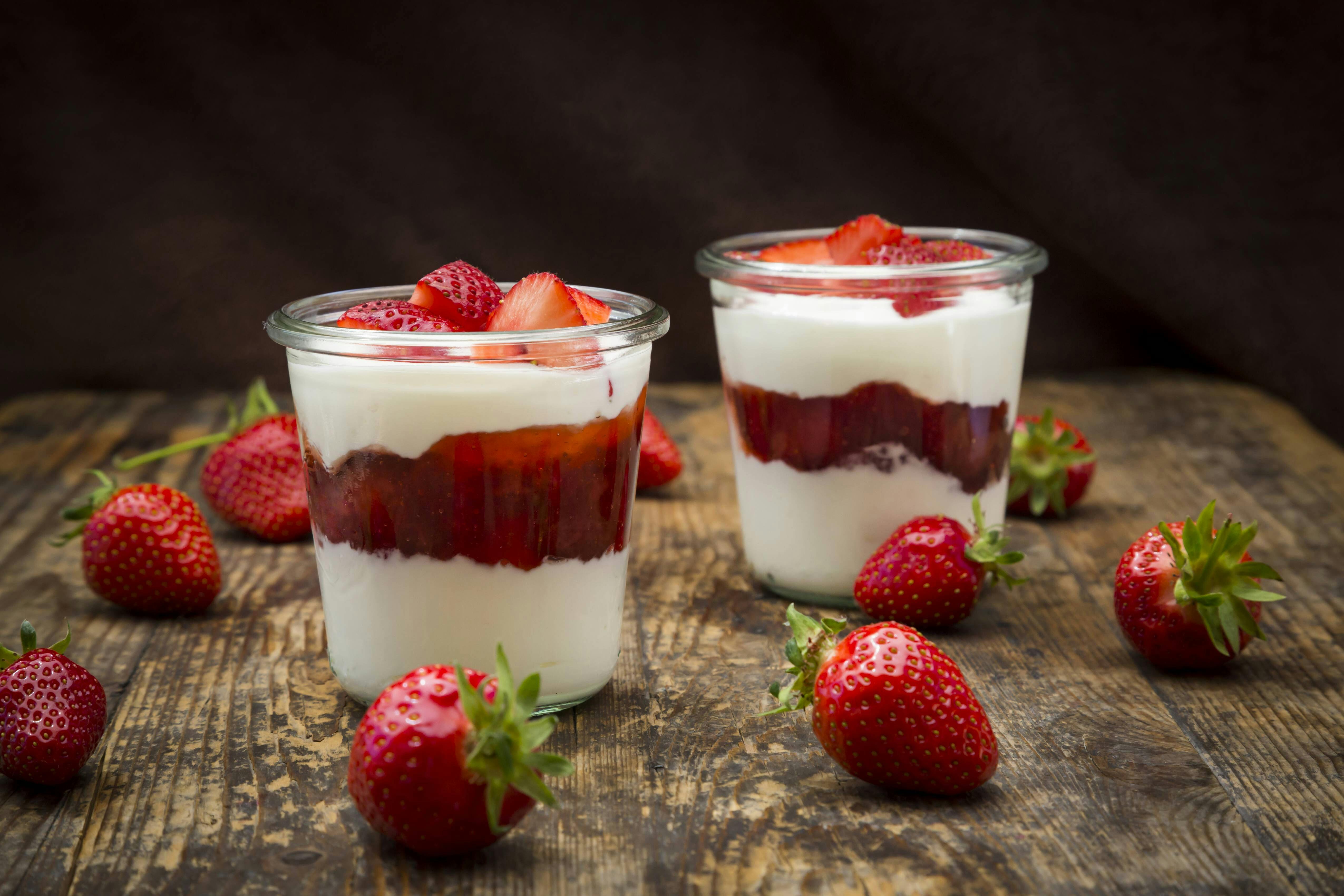 Zaubern Sie mal eine Erdbeercreme. Das Rezept stammt aus Tschechien