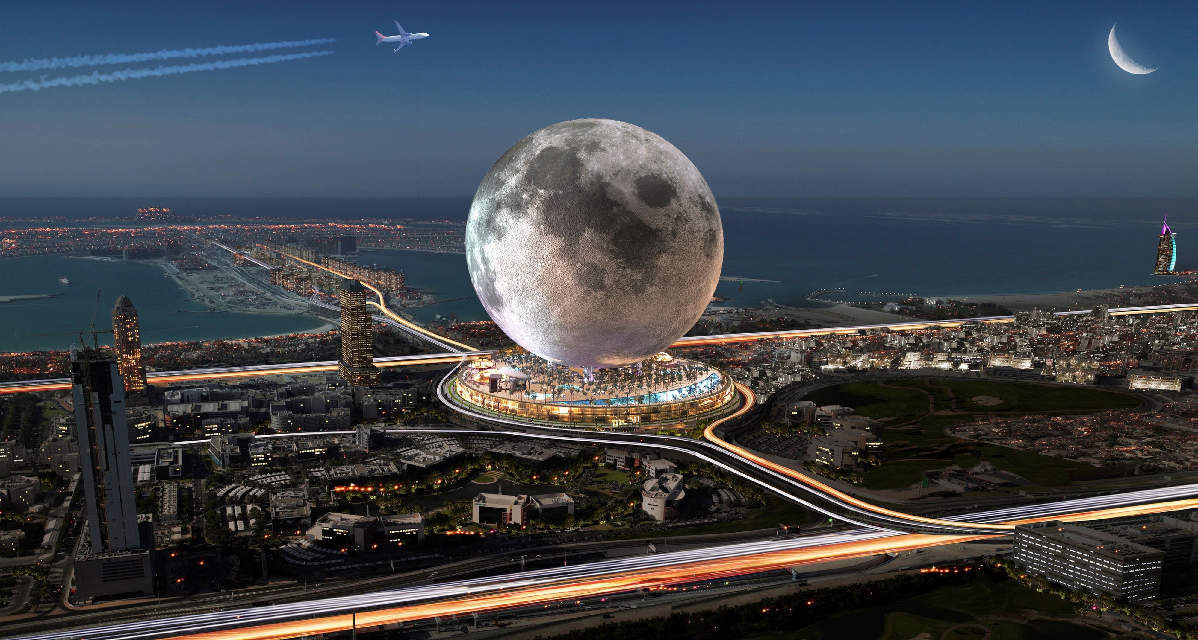 Irrer Plan! Unternehmer will 300-Meter-Mond in Dubai bauen