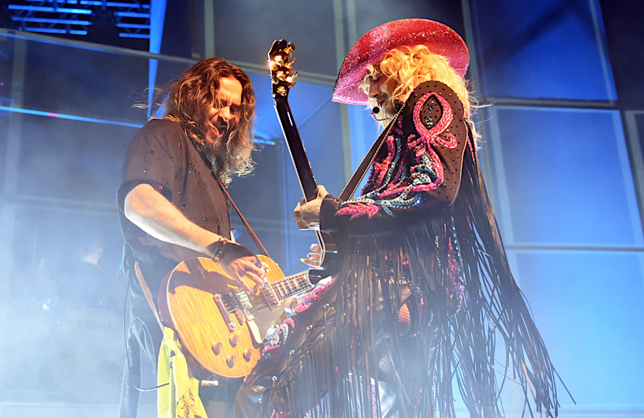 Tom (l.) und Bill Kaulitz von Tokio Hotel beim Berlin-Konzert im Huxleys Neue Welt