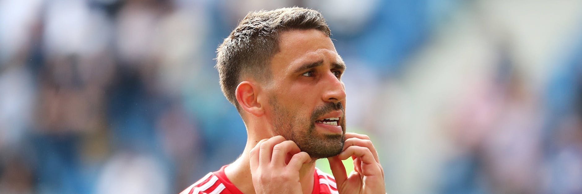 Angefressen: Rani Khedira wundert sich über die Leistung des 1. FC Union.