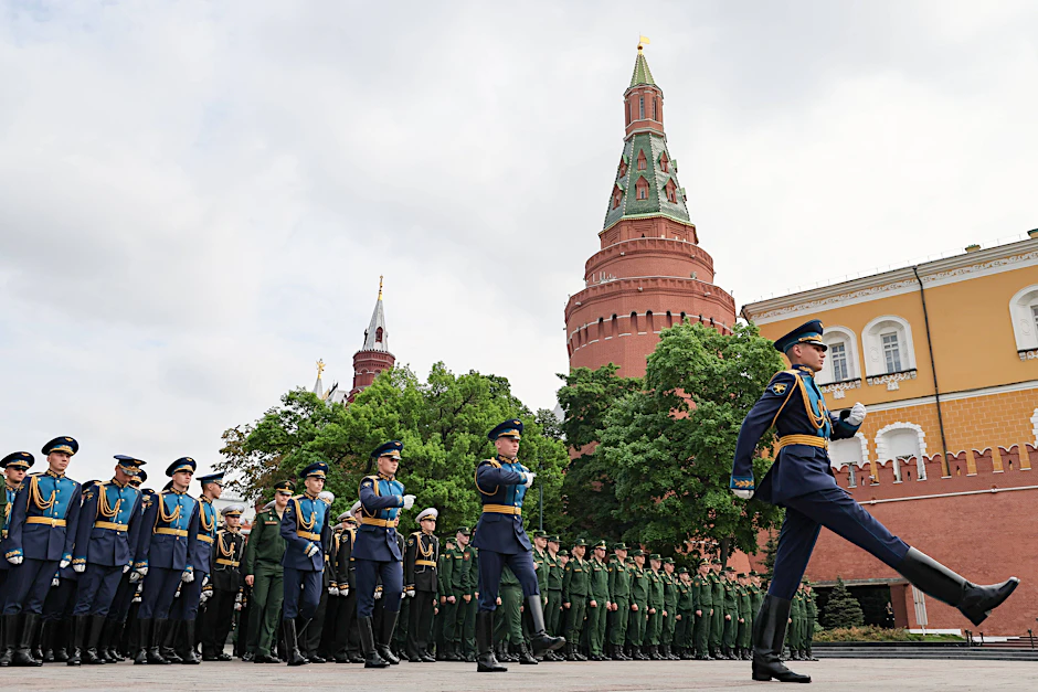 Eine Zeremonie in Moskau am 19. Mai 2023