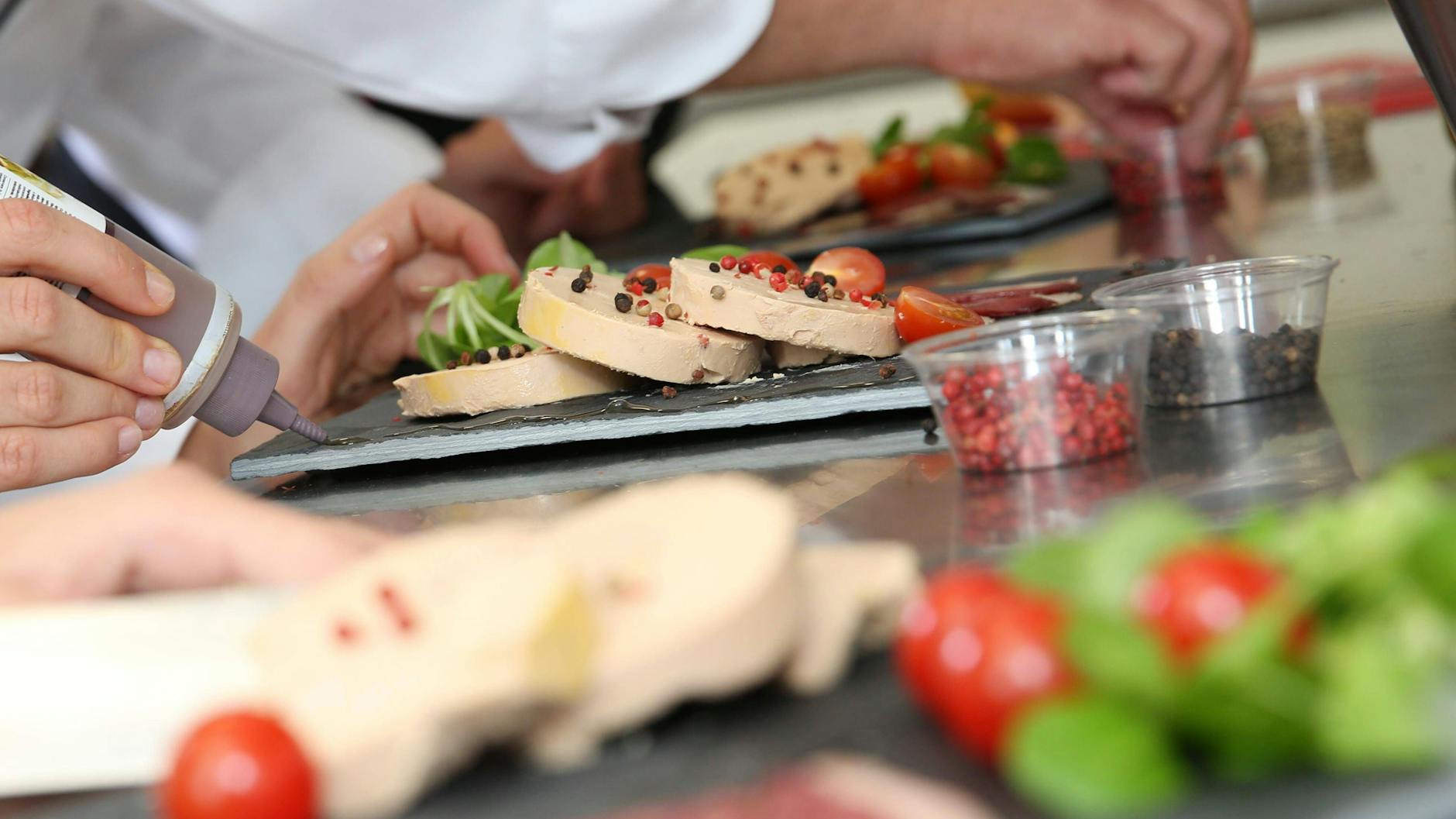 Zur französischen Küche gehören auch Stopfleber-Gerichte.