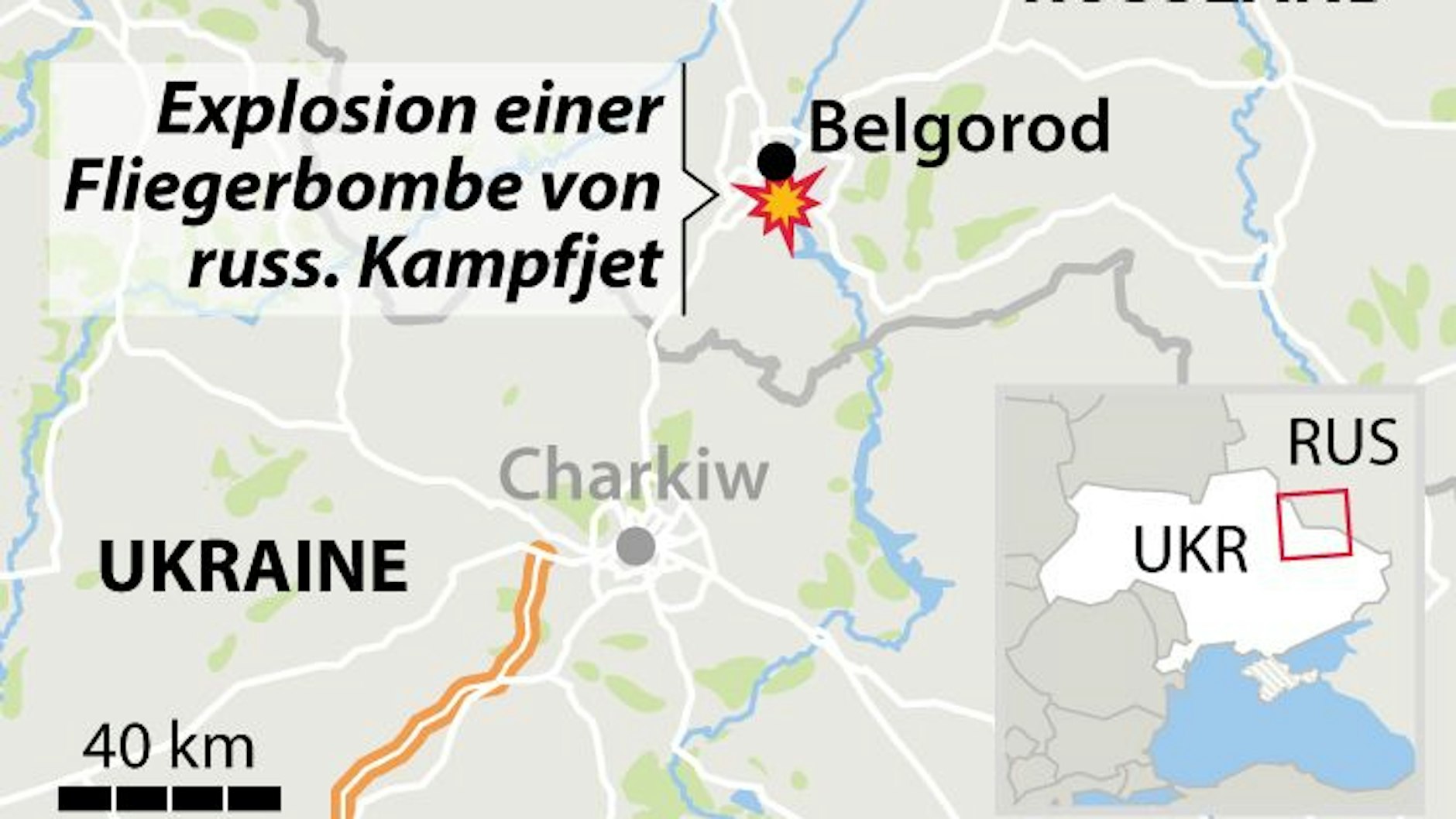 Die Stadt Belgorod wurde im April im Ausland bekannter, als ein russischer Kampfpilot sie versehentlich bombardierte.