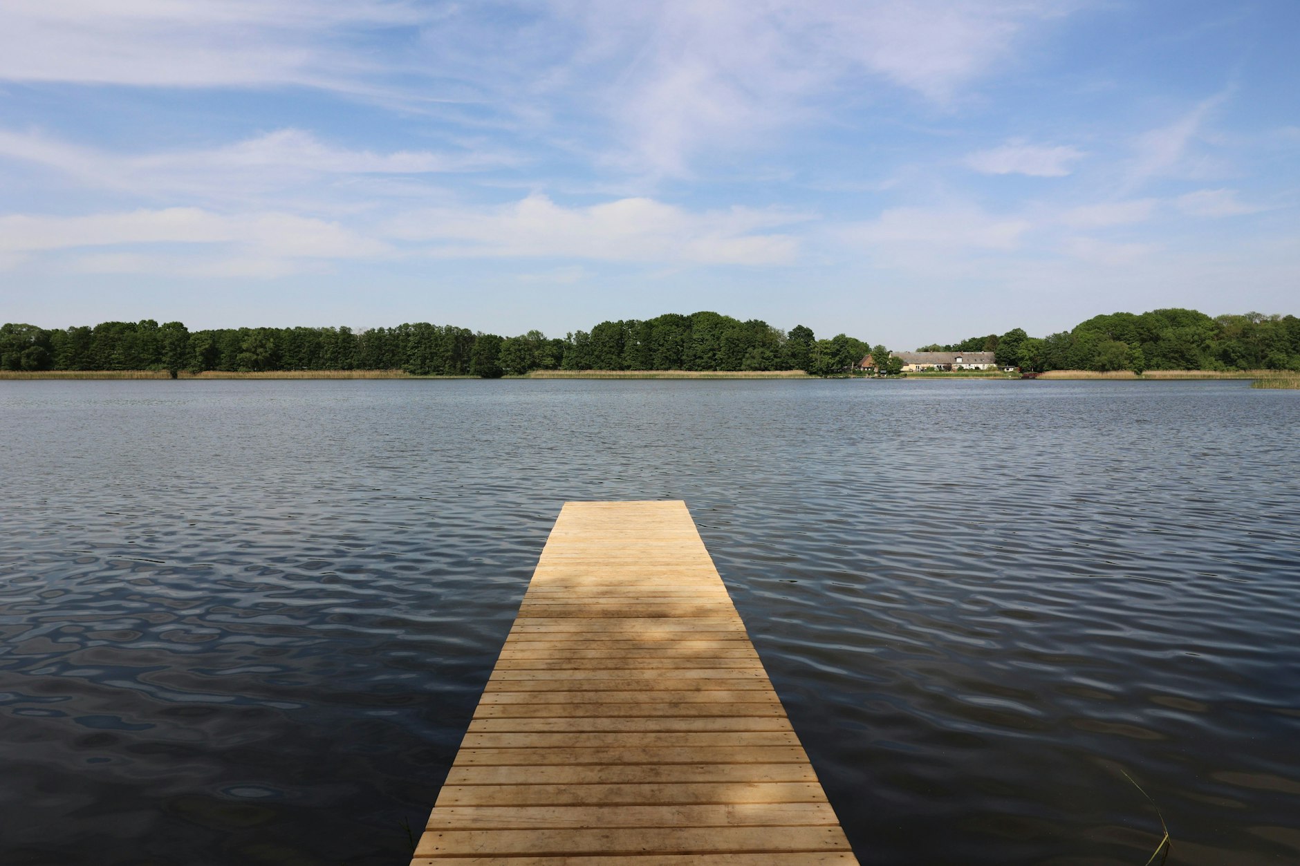 Zehdenick: Blick auf eine Badestelle am Großen Wentowsee.