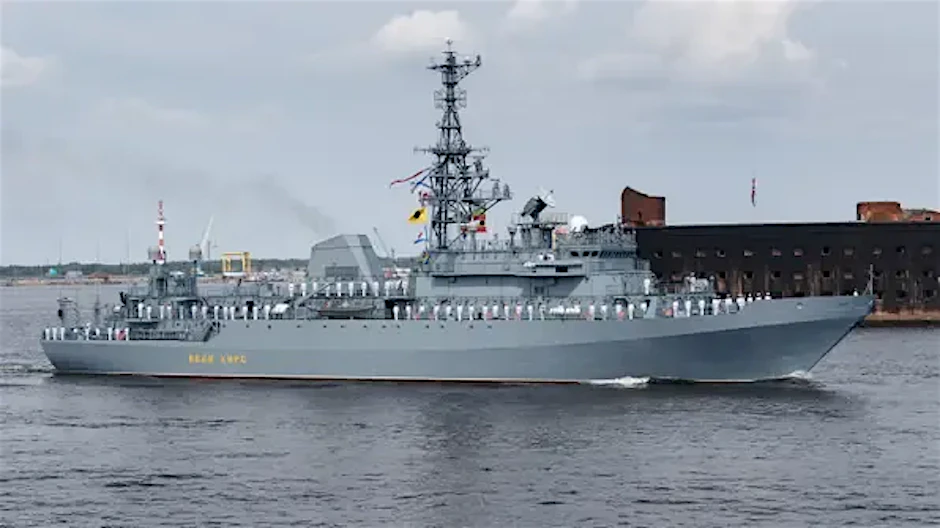 Das russische Aufklärungsschiff „Iwan Churs“