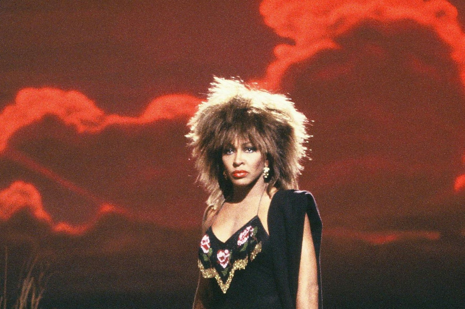 Tina Turner bei einem TV-Auftritt in Deutschland im Jahr 1990.