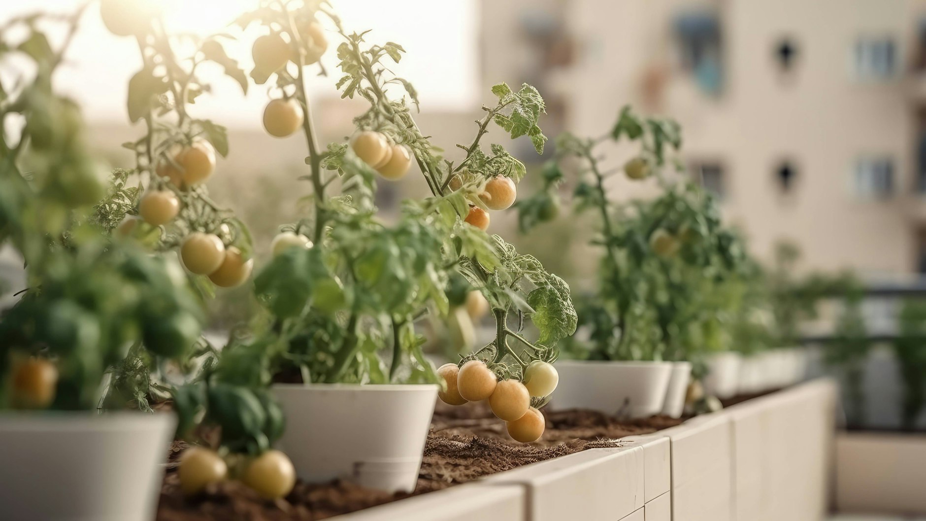 Tomaten lassen sich nicht nur im Beet, sondern auch in Töpfen oder dem Balkonkasten anbauen.