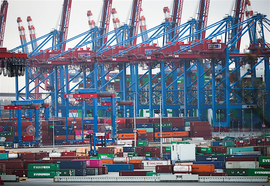 Im Hamburger Hafen ging zuletzt der Warenumschlag zurück. Deutschland befindet sich in einer technischen Rezession.